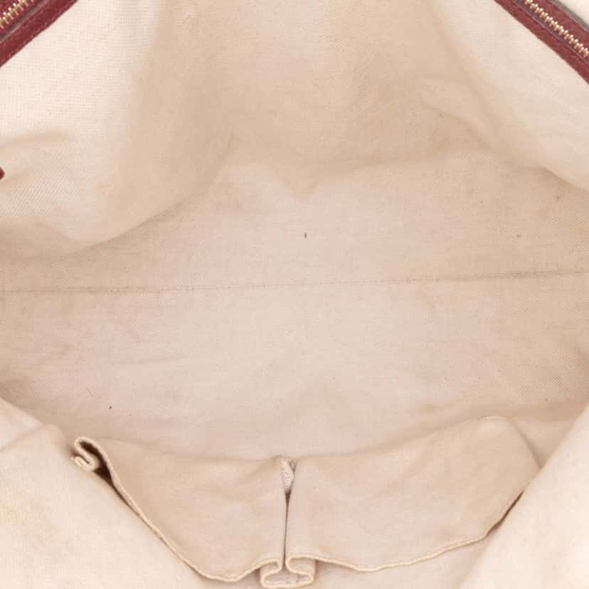 Gucci Medium GG Canvas Bree Dome Tote Brown Canvas Good condition - Model View