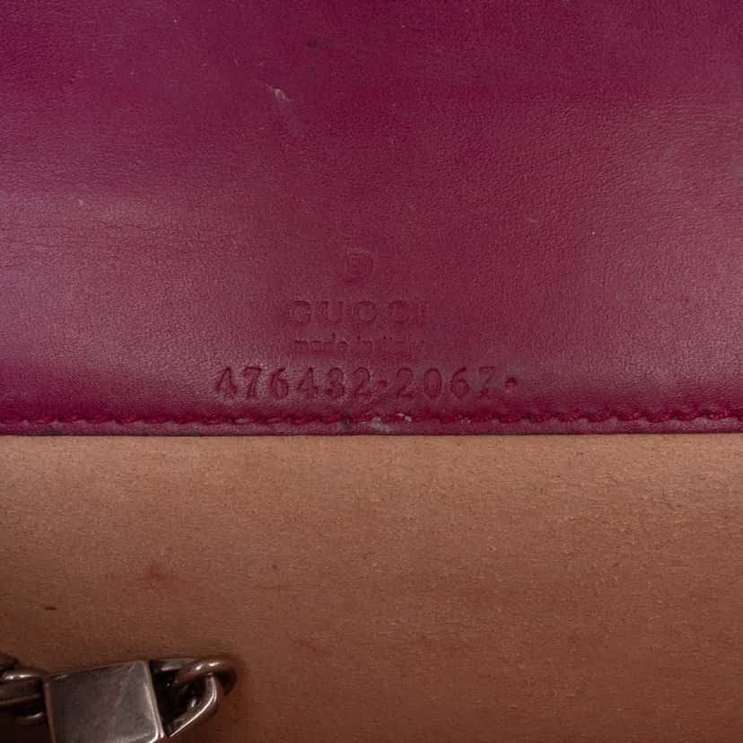 Gucci Super Mini Velvet Dionysus Crossbody Purple Velvet Good condition - Box View