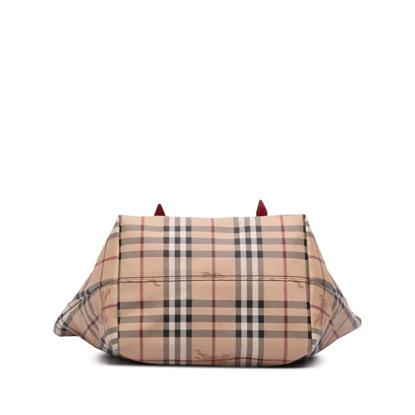 Burberry Small Haymarket Check Coated Canvas Salisbury Tote Brown Canvas Good condition - Inside View