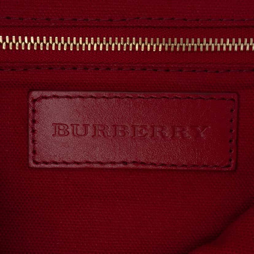 Burberry Small Haymarket Check Coated Canvas Salisbury Tote Brown Canvas Good condition - Box View