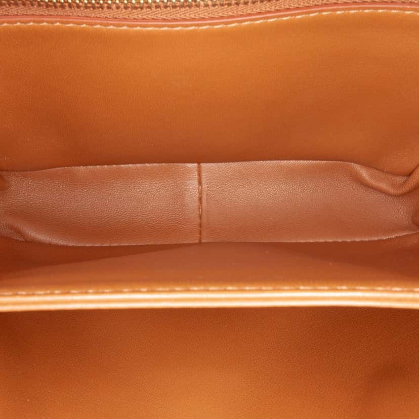 Celine Teen Canvas and Calfskin Triomphe Crossbody Brown Canvas Good condition - Model View