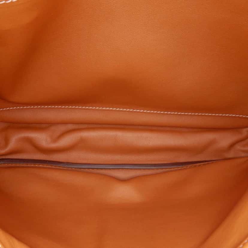 Hermès Sikkim Barda 30 Messenger Bag Brown Leather Good condition - Model View