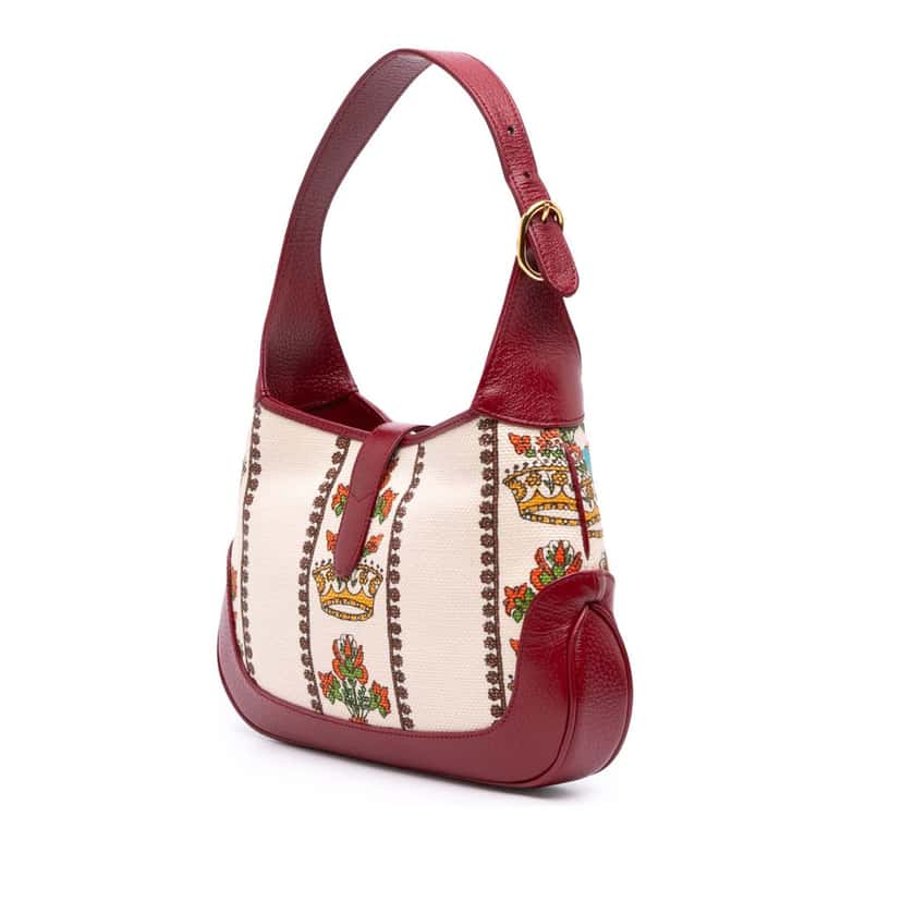 Gucci Small Canvas 100 Centennial Music Jackie 1961 Crossbody Brown Canvas Good condition - Back View