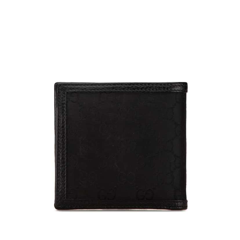 Gucci GG Canvas Web Bifold Wallet Black Canvas Good condition - Inside View