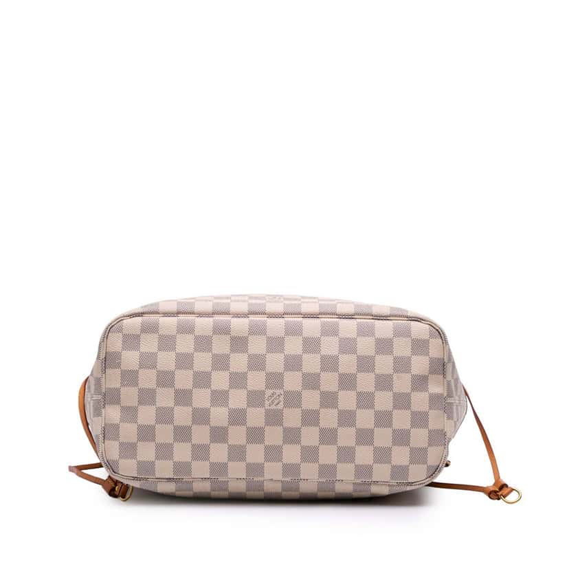 Louis Vuitton Damier Azur Neverfull MM White Canvas Good condition - Inside View