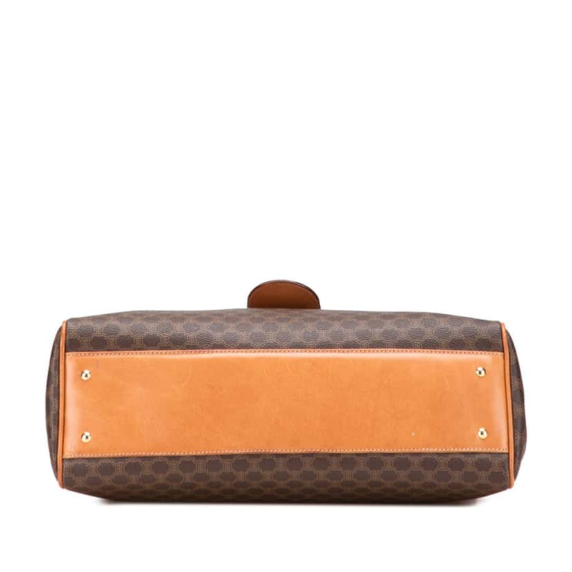 Celine Macadam Coated Canvas Top Handle Bag Brown Canvas Good condition - Inside View