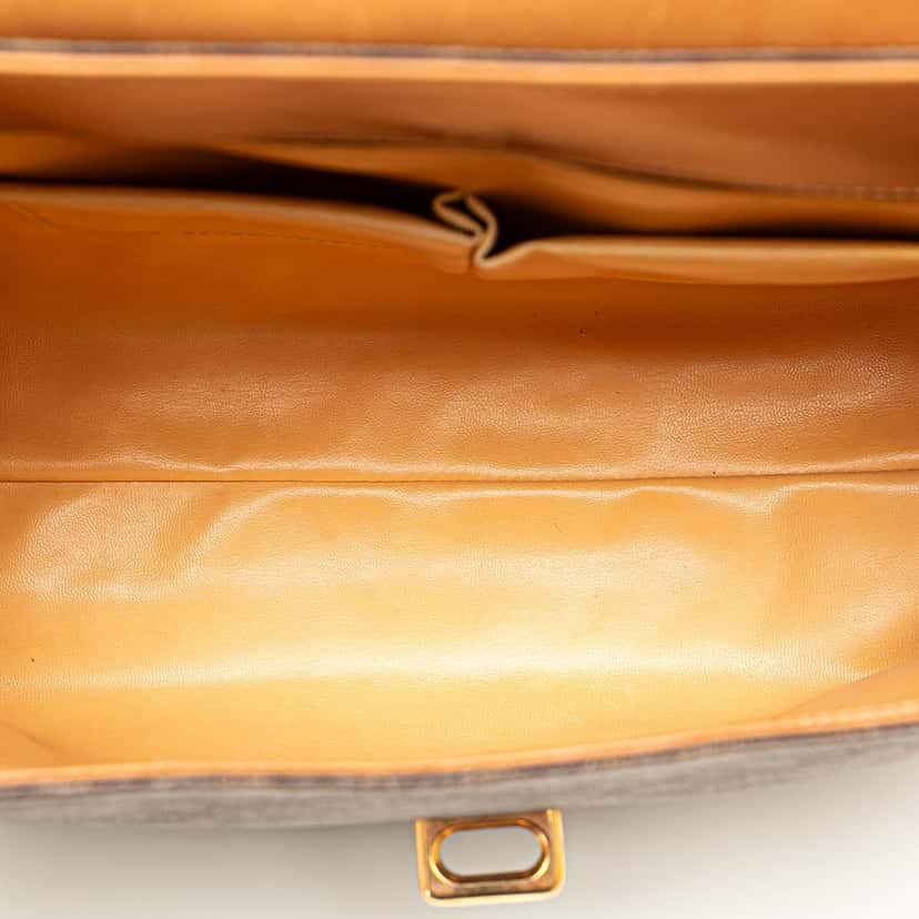 Celine Macadam Coated Canvas Top Handle Bag Brown Canvas Good condition - Model View