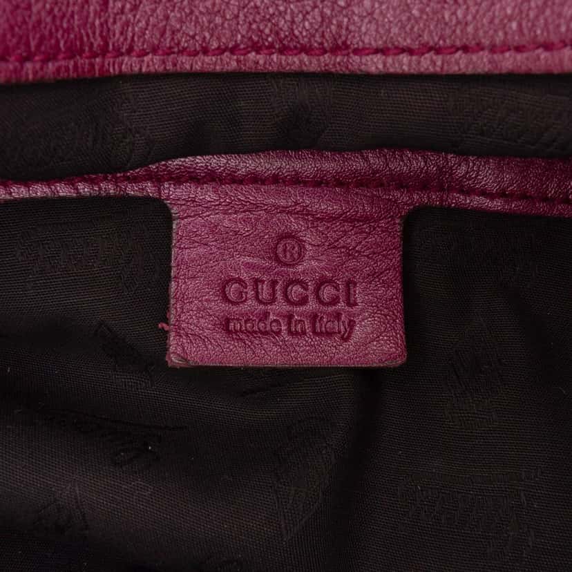 Gucci Medium Metallic Leather Galaxy Chain Shoulder Bag Purple Leather Good condition - Box View