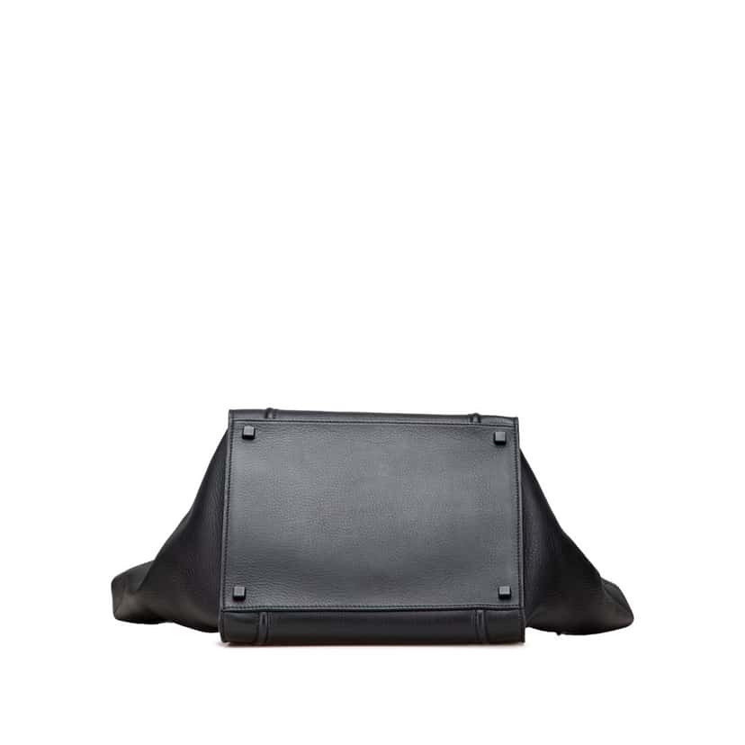 Celine Medium Grained Calfskin Phantom Luggage Tote Black Leather Good condition - Inside View
