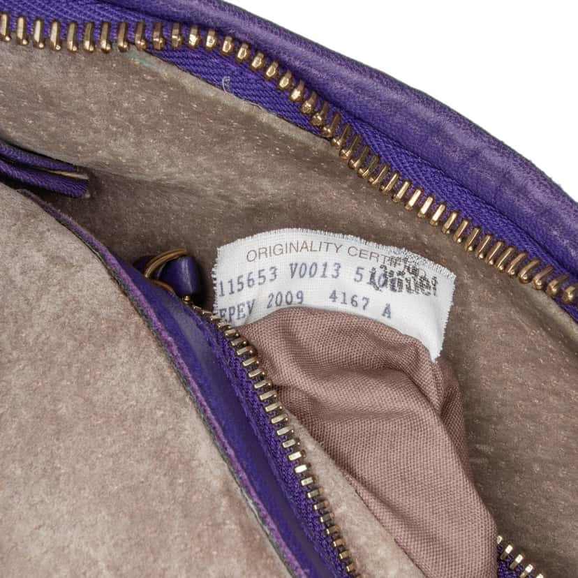 Bottega Veneta Small Nappa Intrecciato Veneta Hobo Purple Leather Good condition - Box View