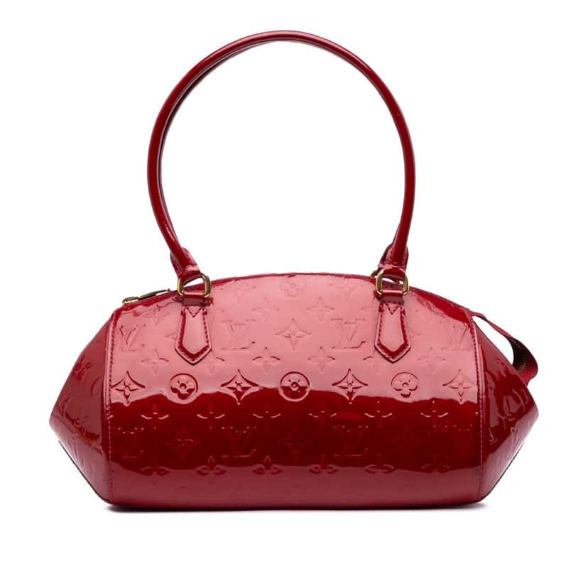 Louis Vuitton Monogram Vernis Sherwood PM Red Leather Good condition - Front View