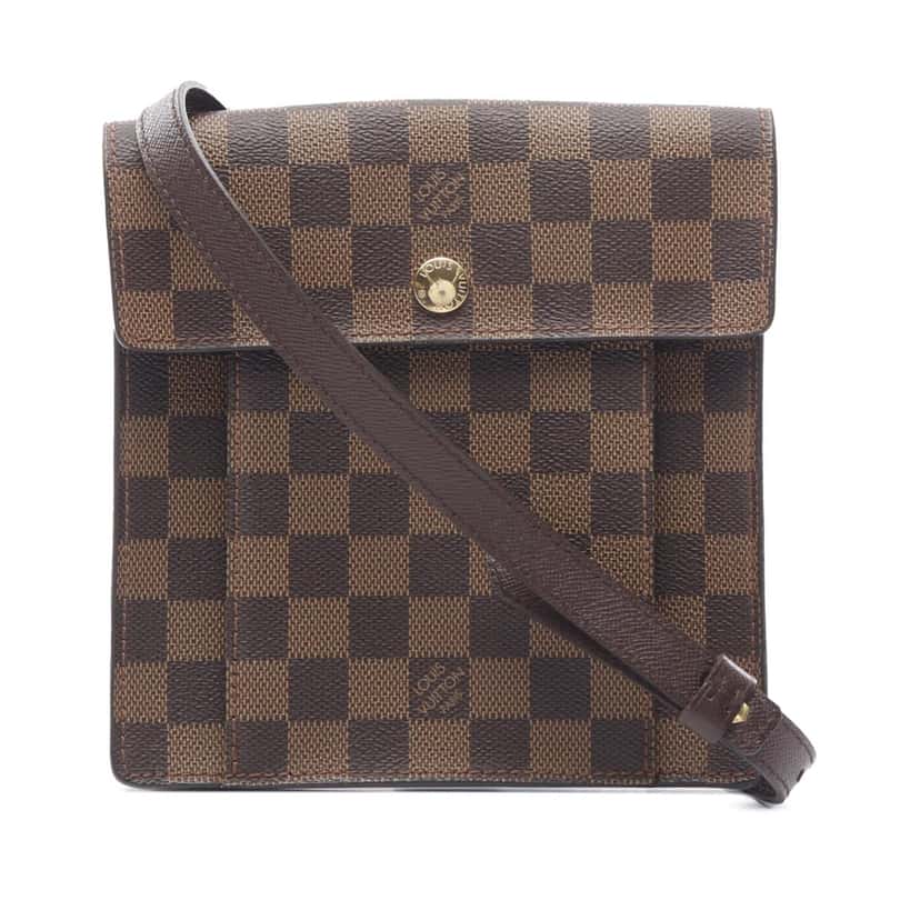Louis Vuitton Damier Ebene Pimlico Brown Canvas Good condition - Front View