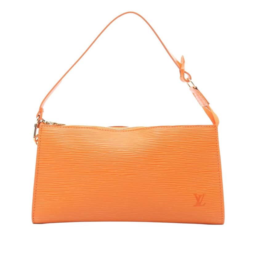 Louis Vuitton Epi Pochette Accessoires Orange Leather Good condition - Front View