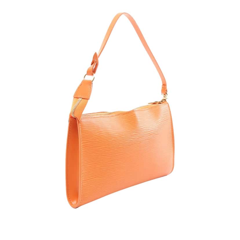 Louis Vuitton Epi Pochette Accessoires Orange Leather Good condition - Back View