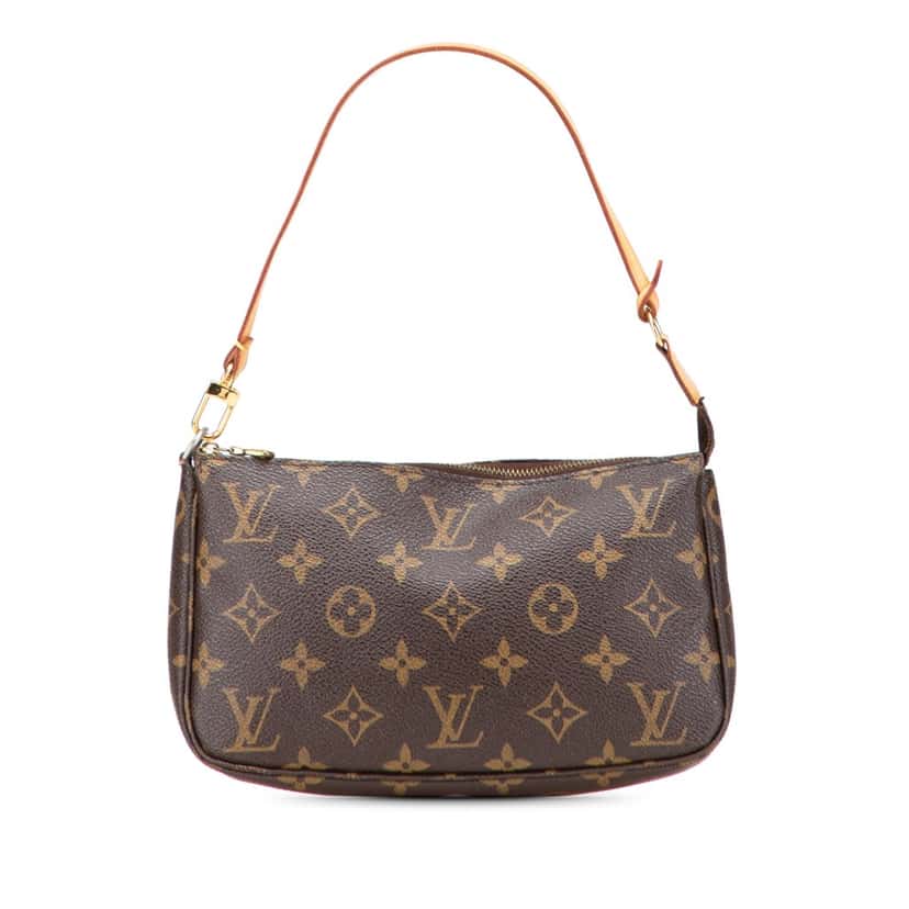 Louis Vuitton Monogram Pochette Accessoires Brown Canvas Good condition - Front View