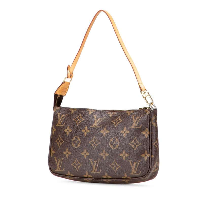 Louis Vuitton Monogram Pochette Accessoires Brown Canvas Good condition - Back View