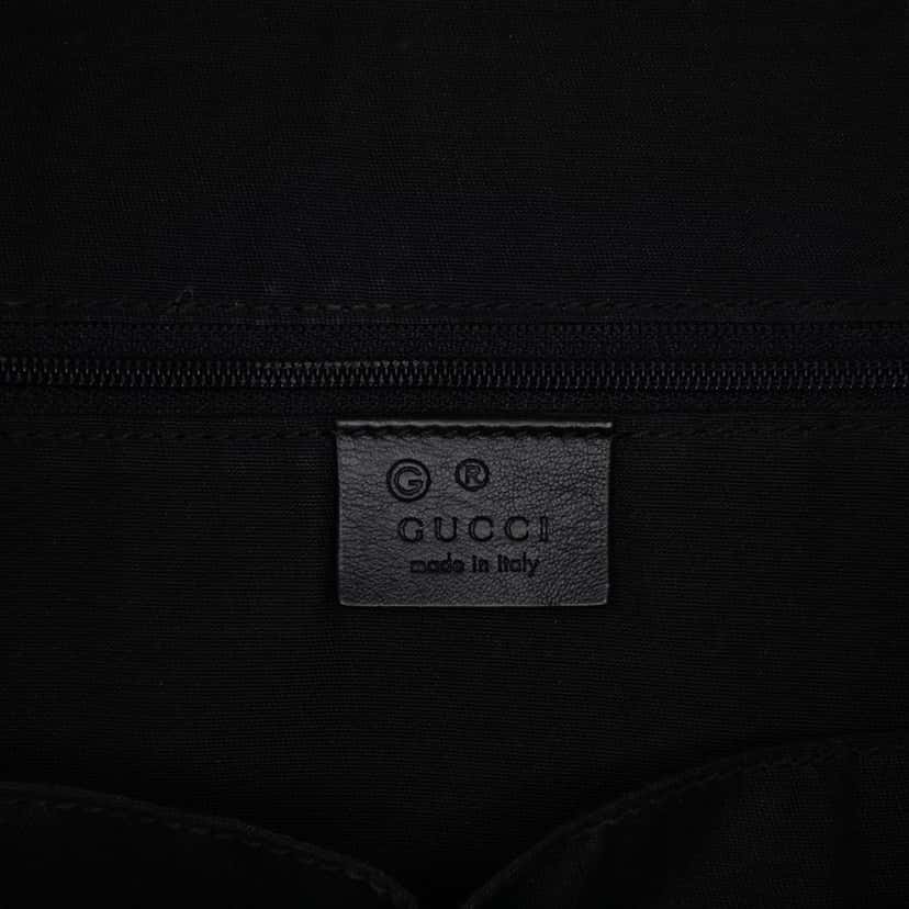 Gucci Medium Guccissima Dome Satchel Black Leather Good condition - Box View