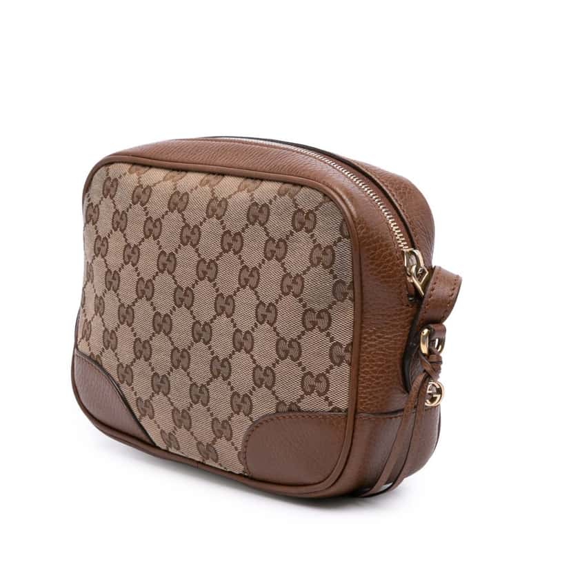Gucci GG Canvas Bree Crossbody Brown Canvas Good condition - Back View
