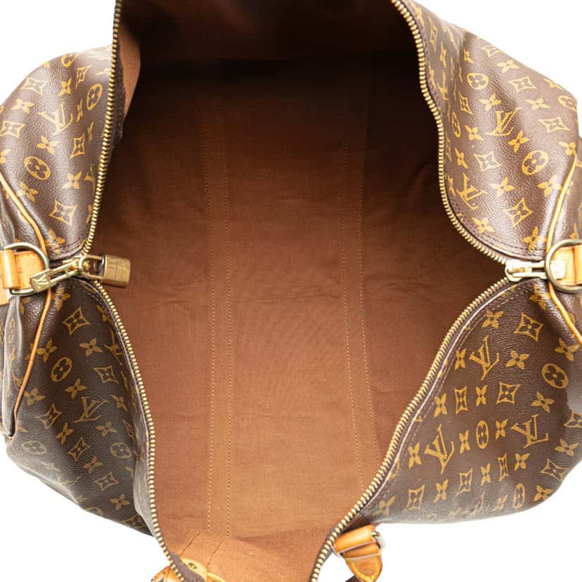 Louis Vuitton Monogram Keepall Bandouliere 60 Brown Canvas Good condition - Model View