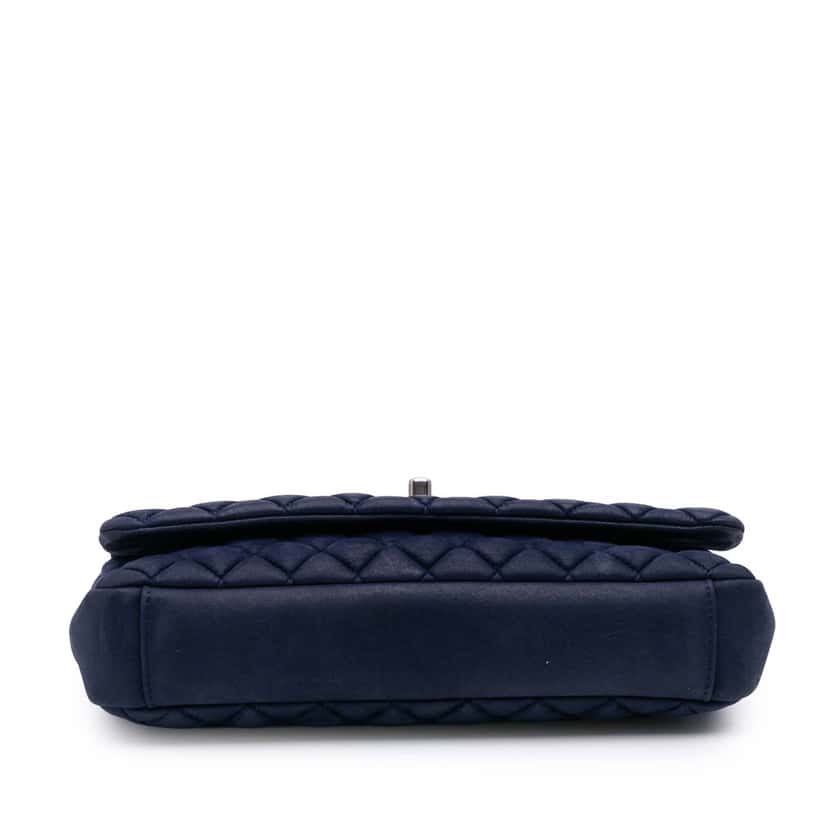 Chanel Large Calfskin New Bubble Flap Blue Leather Good condition - Inside View