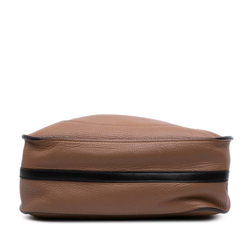 Chloé Small Grained Calfskin Hayley Hobo Brown Leather Good condition - Inside View