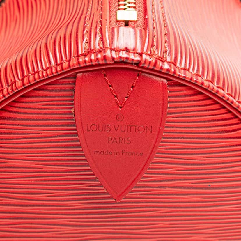 Louis Vuitton Epi Speedy 35 Red Leather Good condition - Box View
