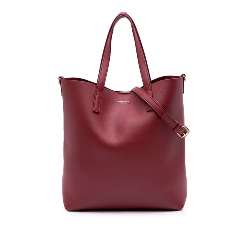 Saint Laurent Toy Leather North South Shopping Tote Red Leather Good condition - Front View