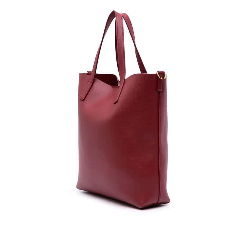 Saint Laurent Toy Leather North South Shopping Tote Red Leather Good condition - Back View