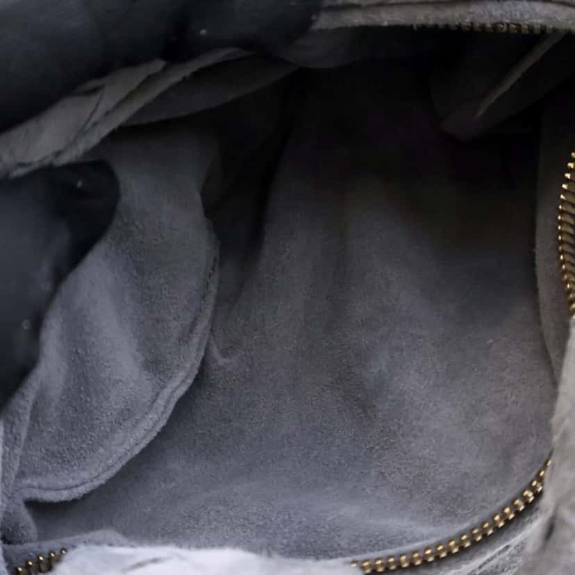 Bottega Veneta Mini Suede Intrecciato Jodie Grey Leather Good condition - Model View