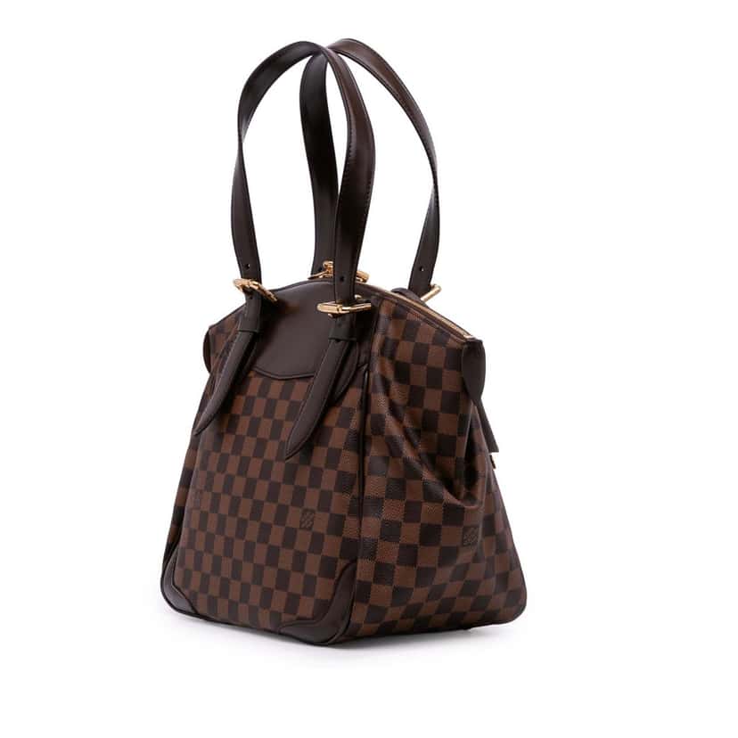 Louis Vuitton Damier Ebene Verona MM Brown Canvas Good condition - Back View