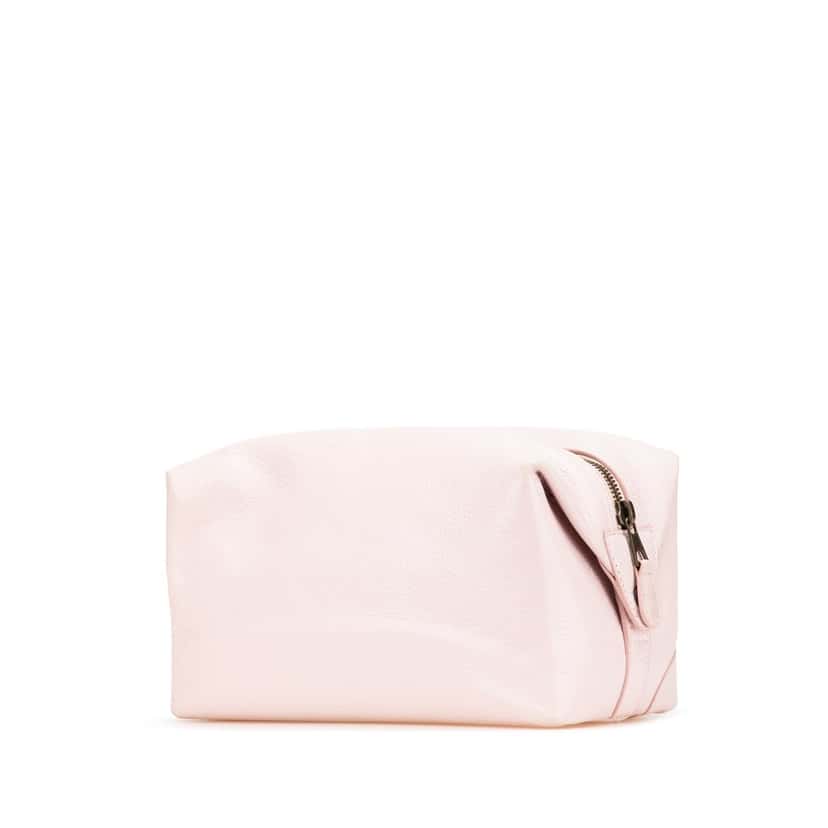 Balenciaga Lambskin Motocross Classic Toiletry Pouch Pink Leather Good condition - Back View