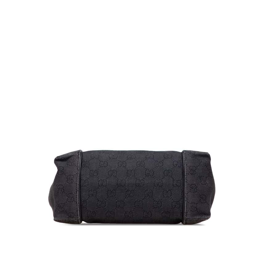 Gucci GG Denim Handbag Black Denim Good condition - Inside View