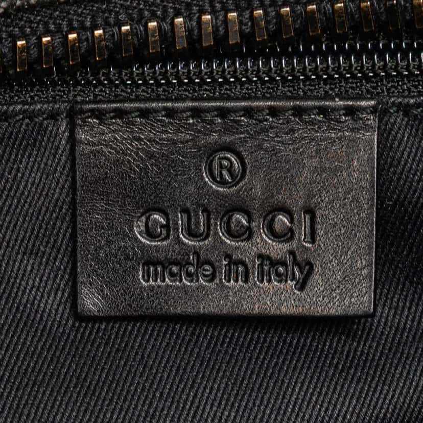 Gucci GG Denim Handbag Black Denim Good condition - Box View