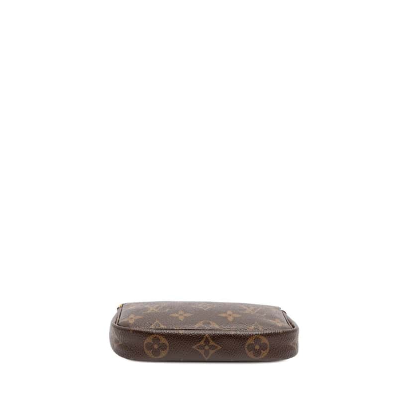 Louis Vuitton Monogram Mini Pochette Accessoires Brown Canvas Good condition - Inside View