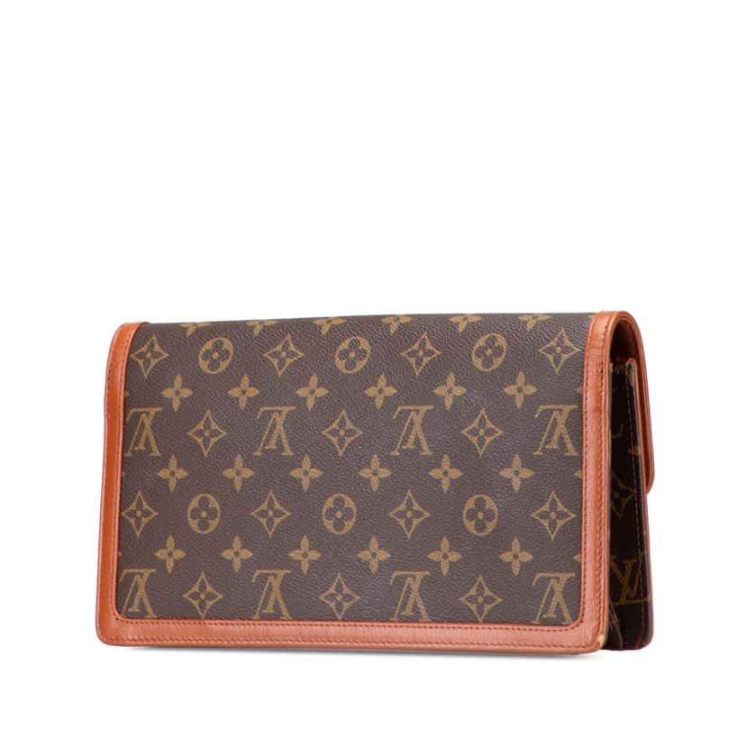 Louis Vuitton Monogram Pochette Dame GM Brown Canvas Good condition - Back View