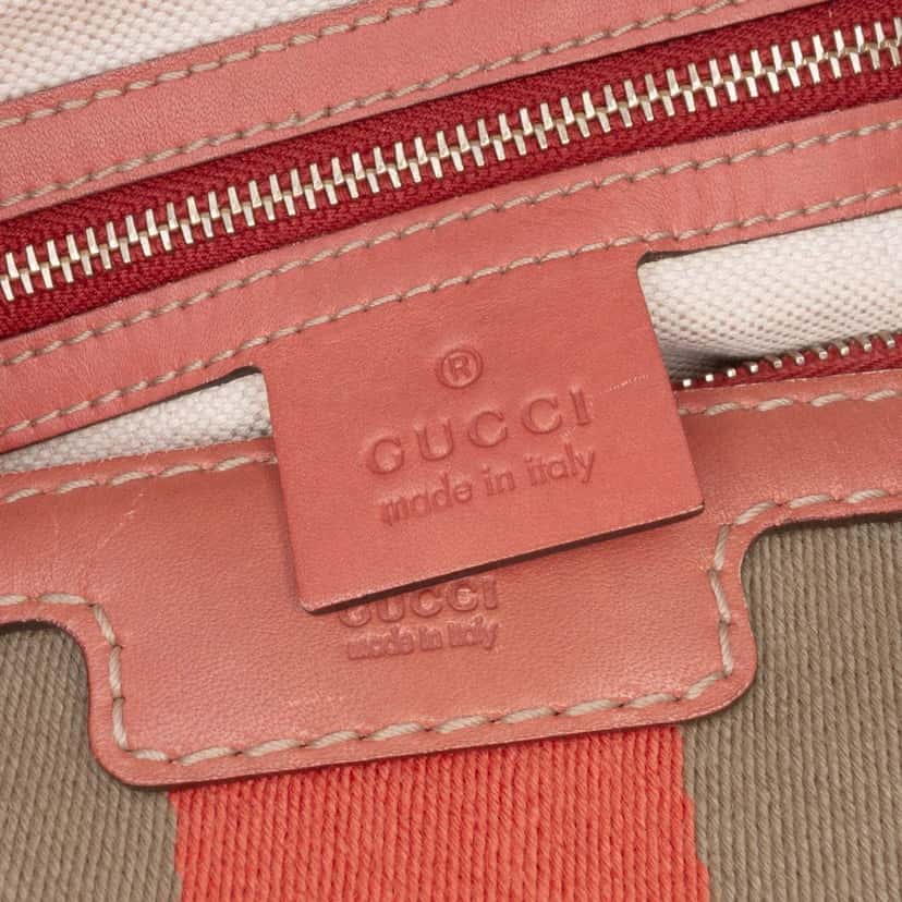 Gucci GG Canvas Web Joy Boston Bag Brown Canvas Good condition - Box View
