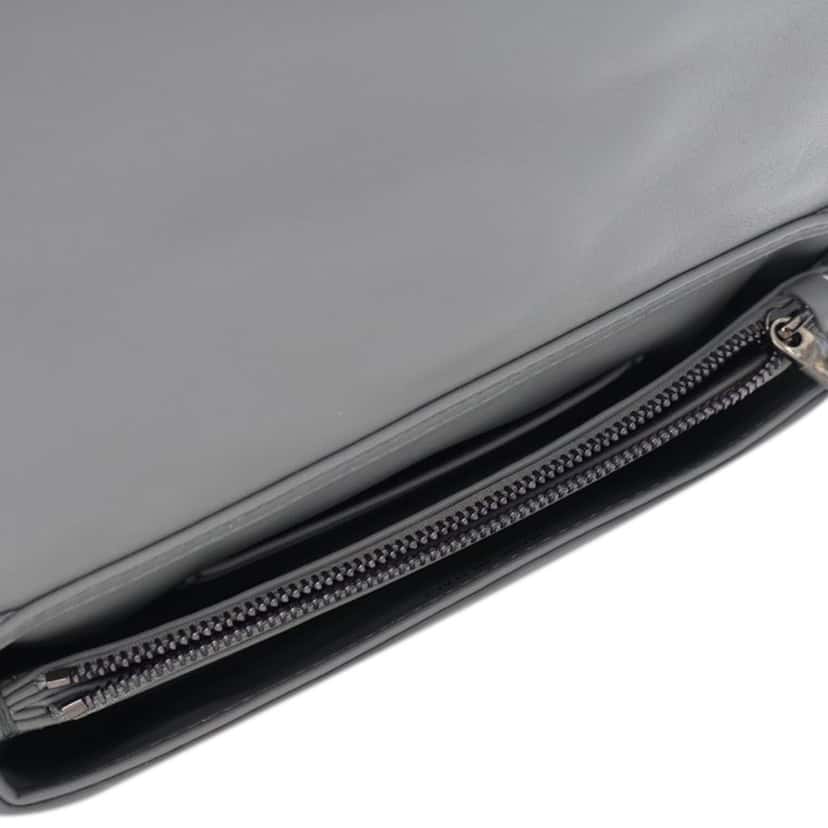 Dior Mini Calfskin Macrocannage Caro Bag Grey Leather Good condition - Box View