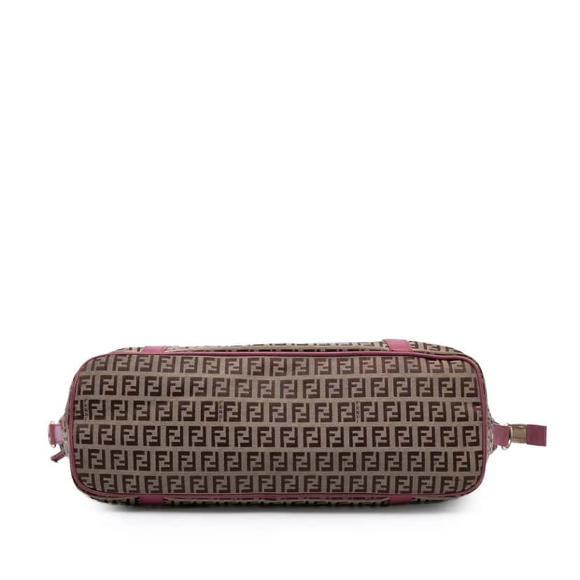 Fendi Zucchino Canvas Superstar Tote Brown Canvas Good condition - Inside View