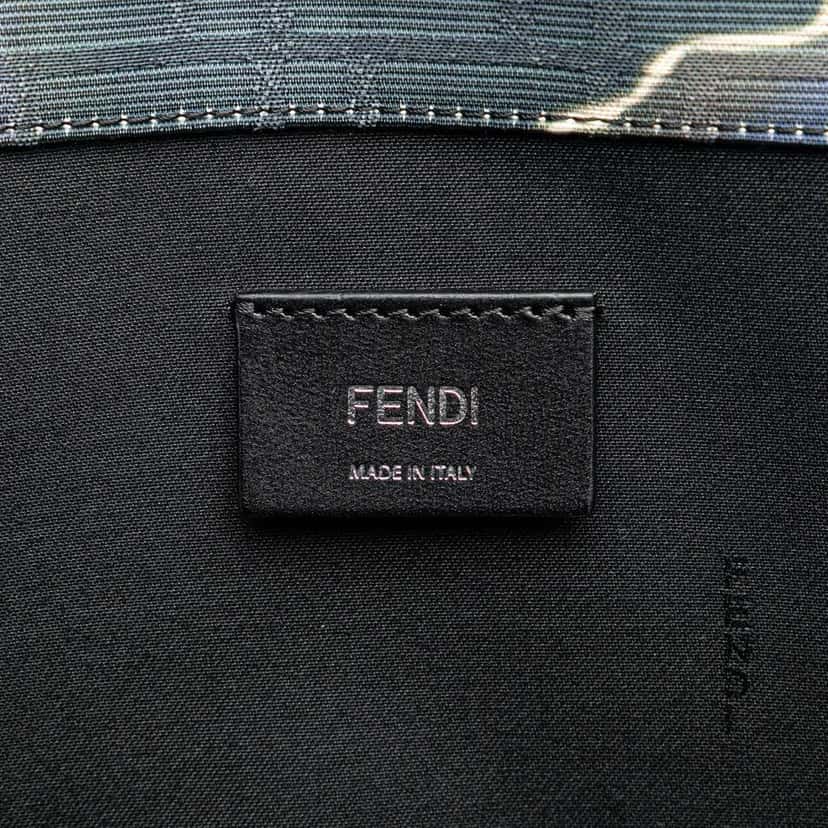 Fendi Large Zucca Jacquard Tie Dye Sunset Shopper Tote Blue Jacquard Very good condition - Box View