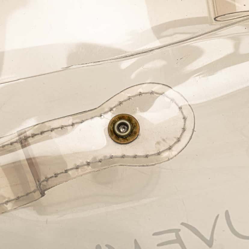 Hermès Vinyl Souvenir De L Exposition Kelly Handbag White Good condition - Box View