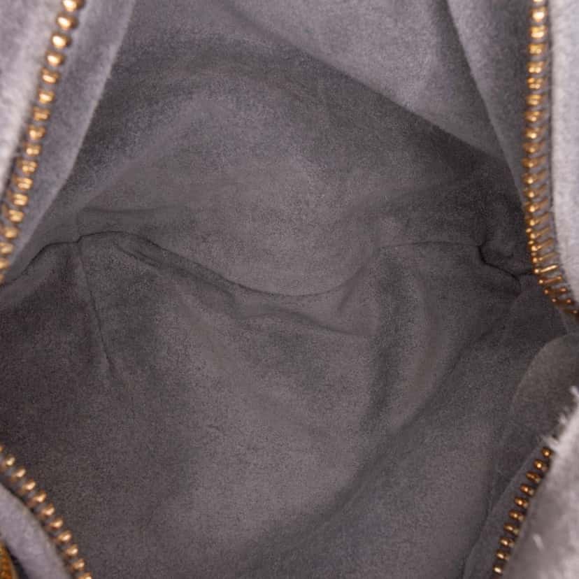 Bottega Veneta Mini Suede Intrecciato Jodie Grey Leather Good condition - Model View