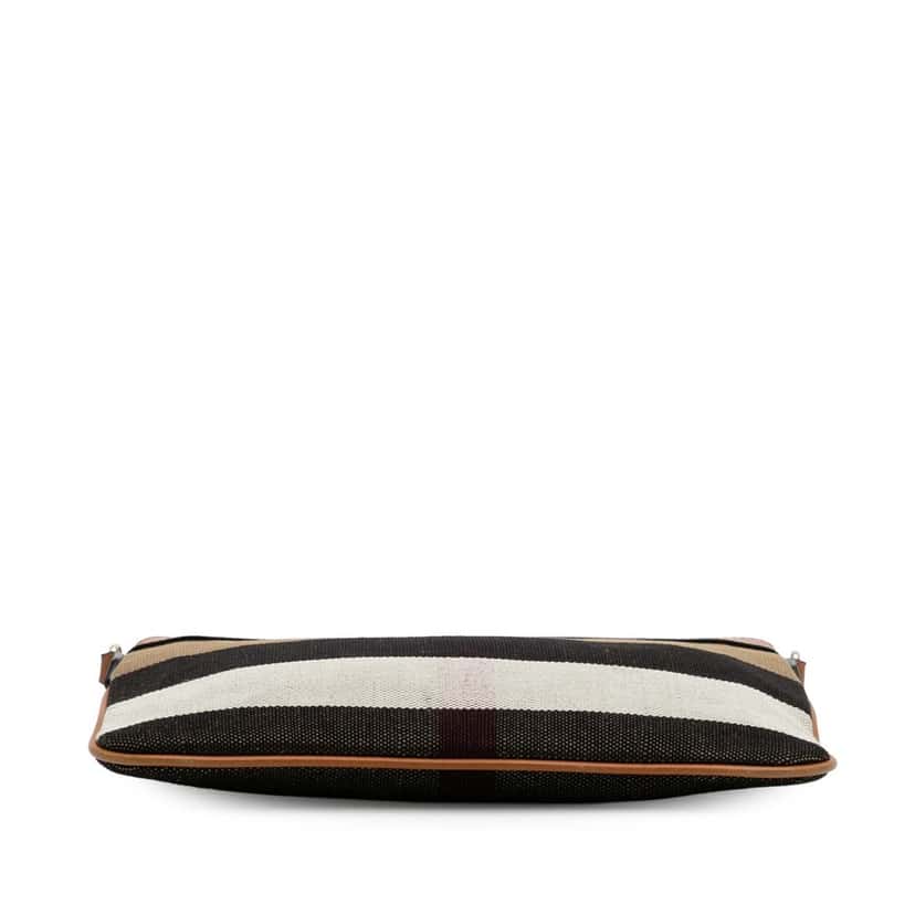 Burberry Mega Check Canvas Peyton Crossbody Brown Canvas Good condition - Inside View