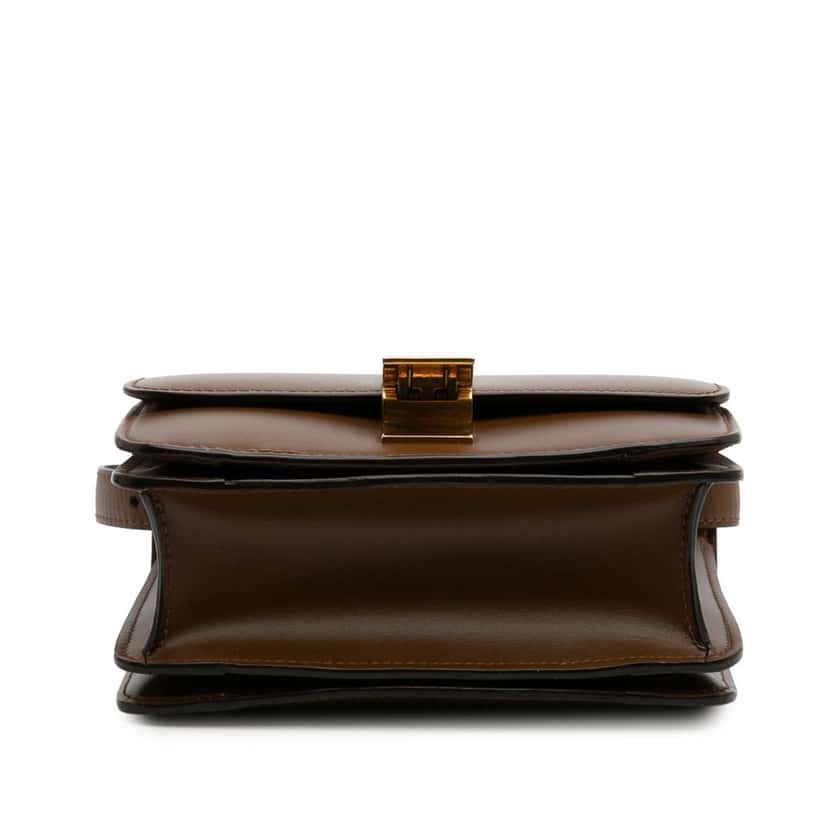 Celine Small Calfskin Classic Box Brown Leather Good condition - Inside View