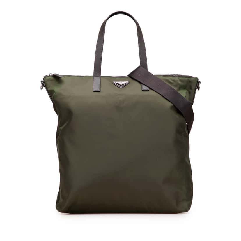 Prada Tessuto Satchel Green Good condition - Front View