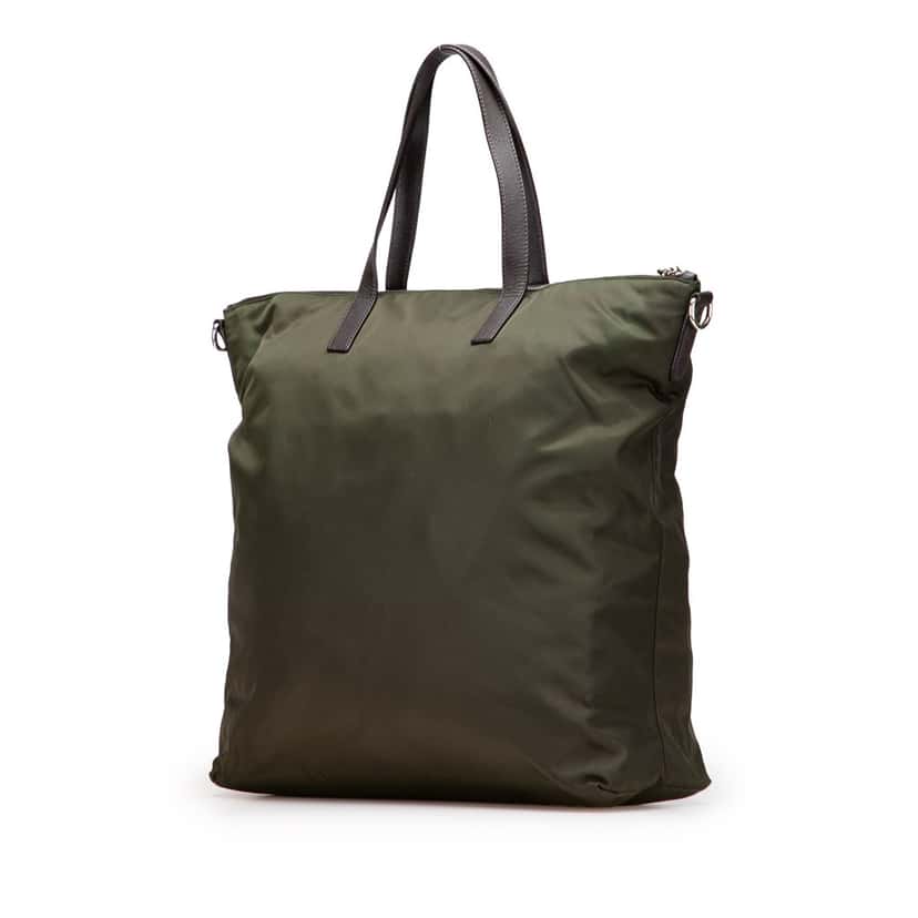 Prada Tessuto Satchel Green Good condition - Back View