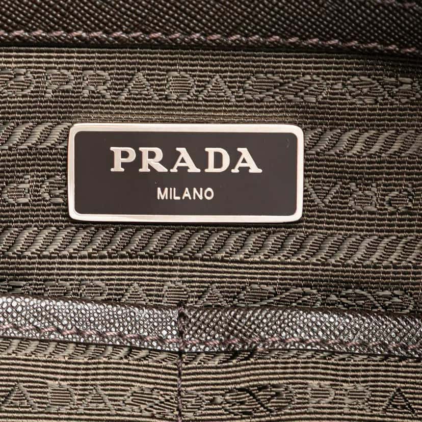 Prada Tessuto Satchel Green Good condition - Box View