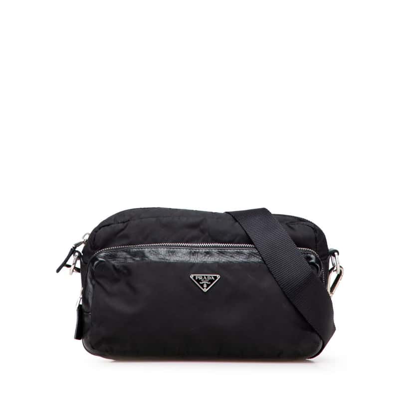 Prada Tessuto Camera Bag Black Good condition - Front View