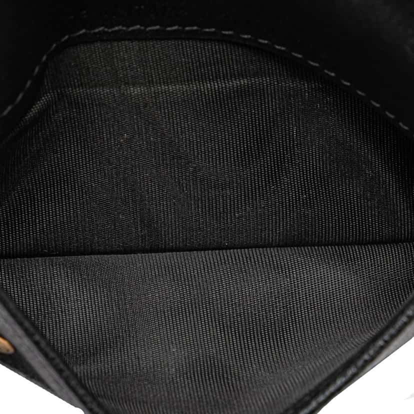 Dior Goatskin Saddle Cosmos Zipped Card Holder Black Leather Good condition - Model View