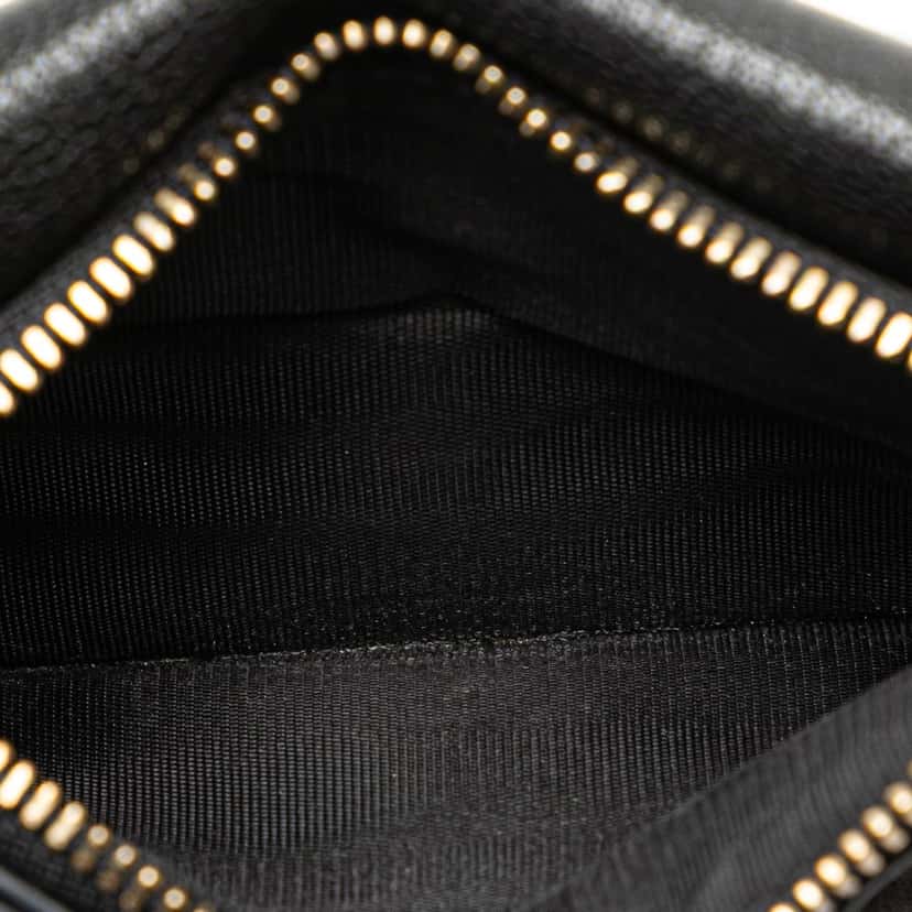 Dior Goatskin Saddle Cosmos Zipped Card Holder Black Leather Good condition - Box View