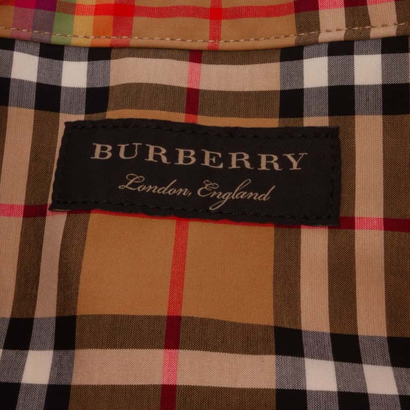 Burberry House Check Canvas Rainbow Tote Brown Canvas Good condition - Box View